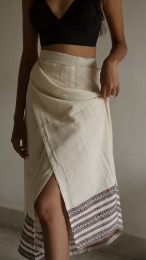 Beige Wrap Around Skirt