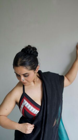 Black Double Ikat Bustier