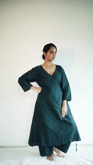 Green Angrakha Set