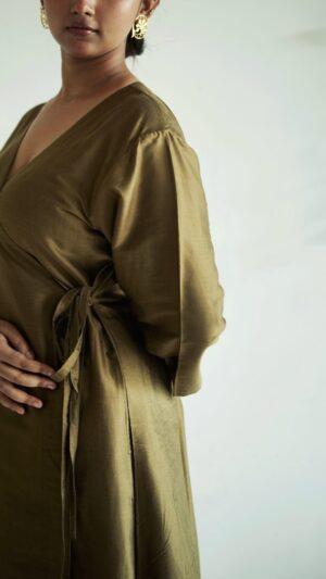 Metallic Gold Angrakha Set
