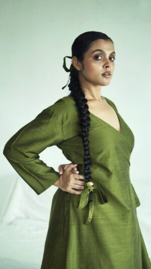 Olive Angrakha Set