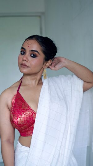 Pink Golden Brocade Bustier