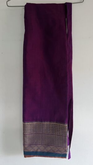 Purple wide paar Wrap Around Skirt