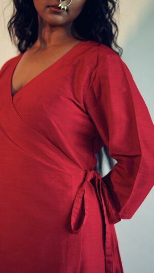 Red Angrakha Set