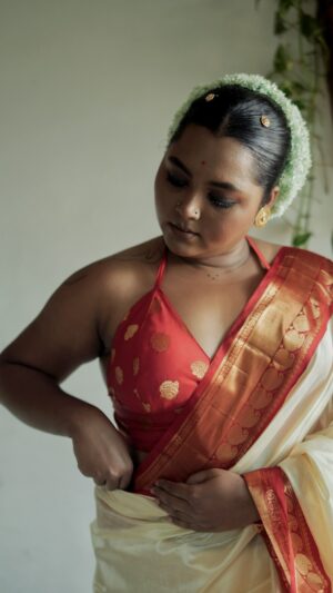 Red Brocade Bustier