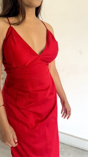 Red Bustier Dress