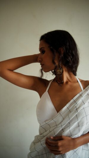 White Solid Bustier