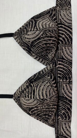 Black Kalamkari Bustier