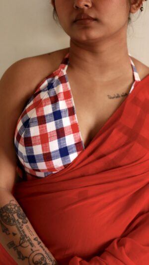 Multi Checkered Bustier