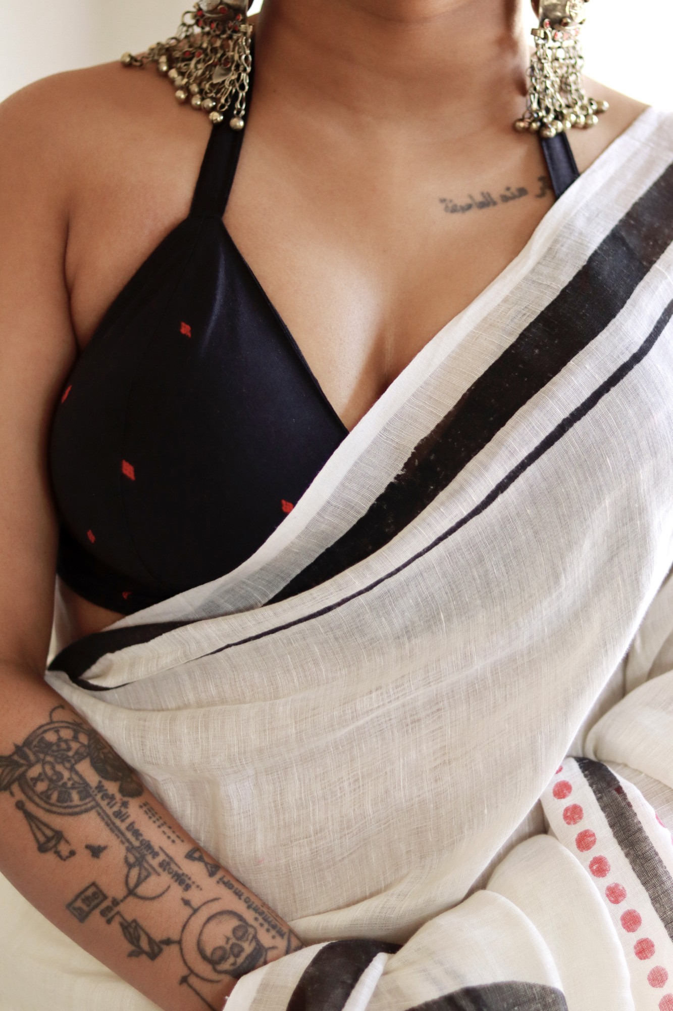 Black Red Buta Bustier