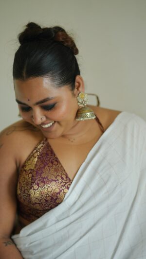 Dark Plum Brocade Bustier
