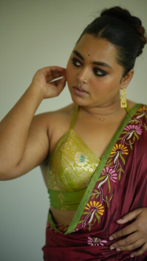Light Green Brocade Bustier