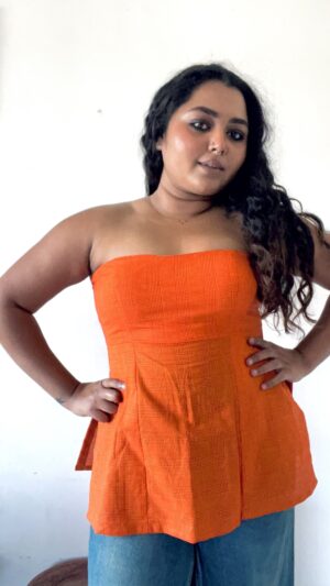 Rust Orange Tube Top