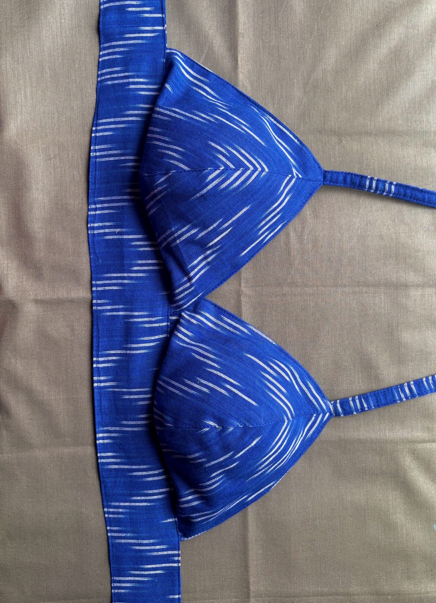 Blue Ikat Bustier