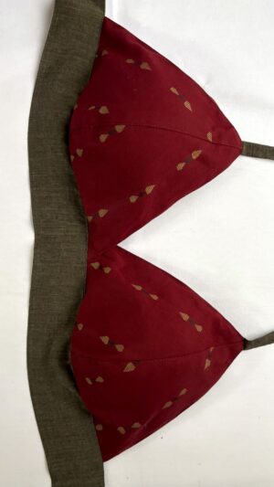 Maroon Grey Bustier