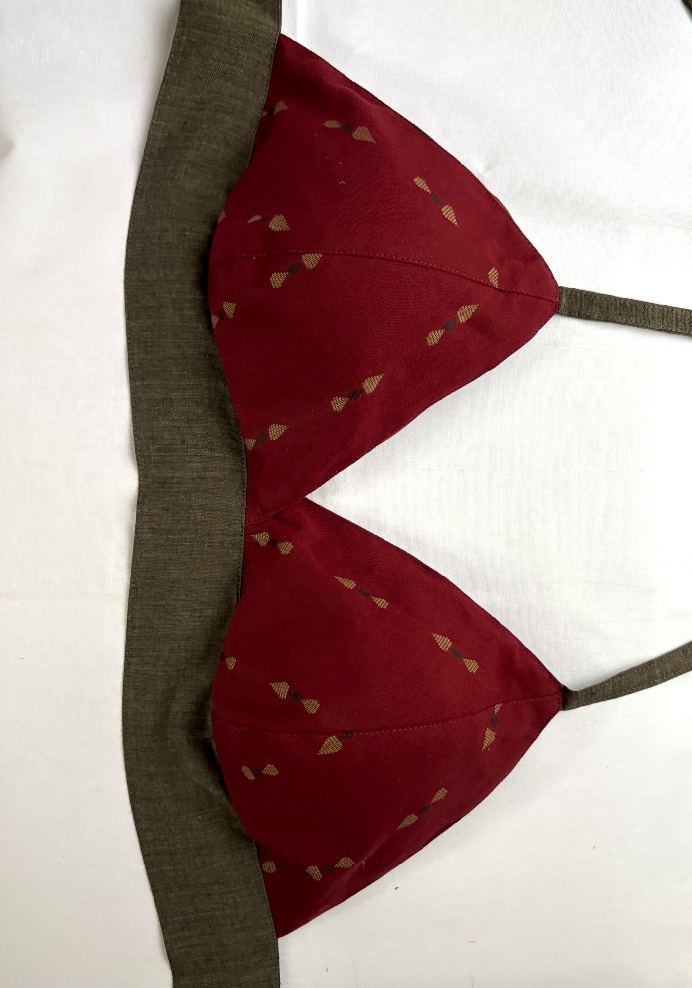 Maroon Grey Bustier