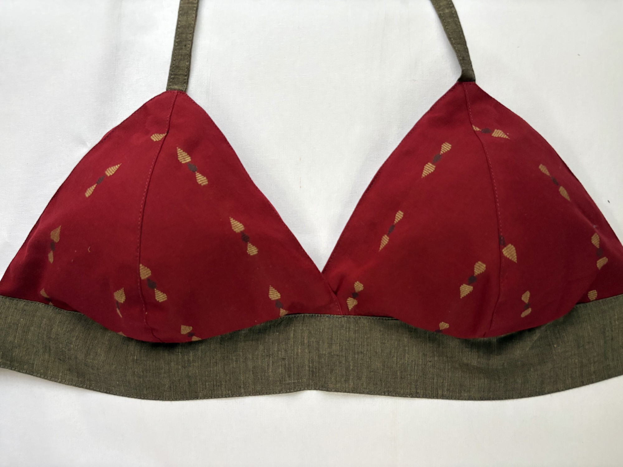 Maroon Grey Bustier - Image 2
