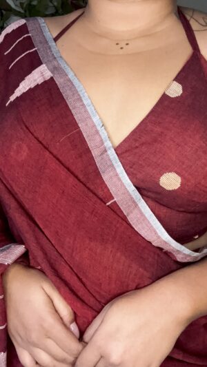 Maroon Polka Bustier