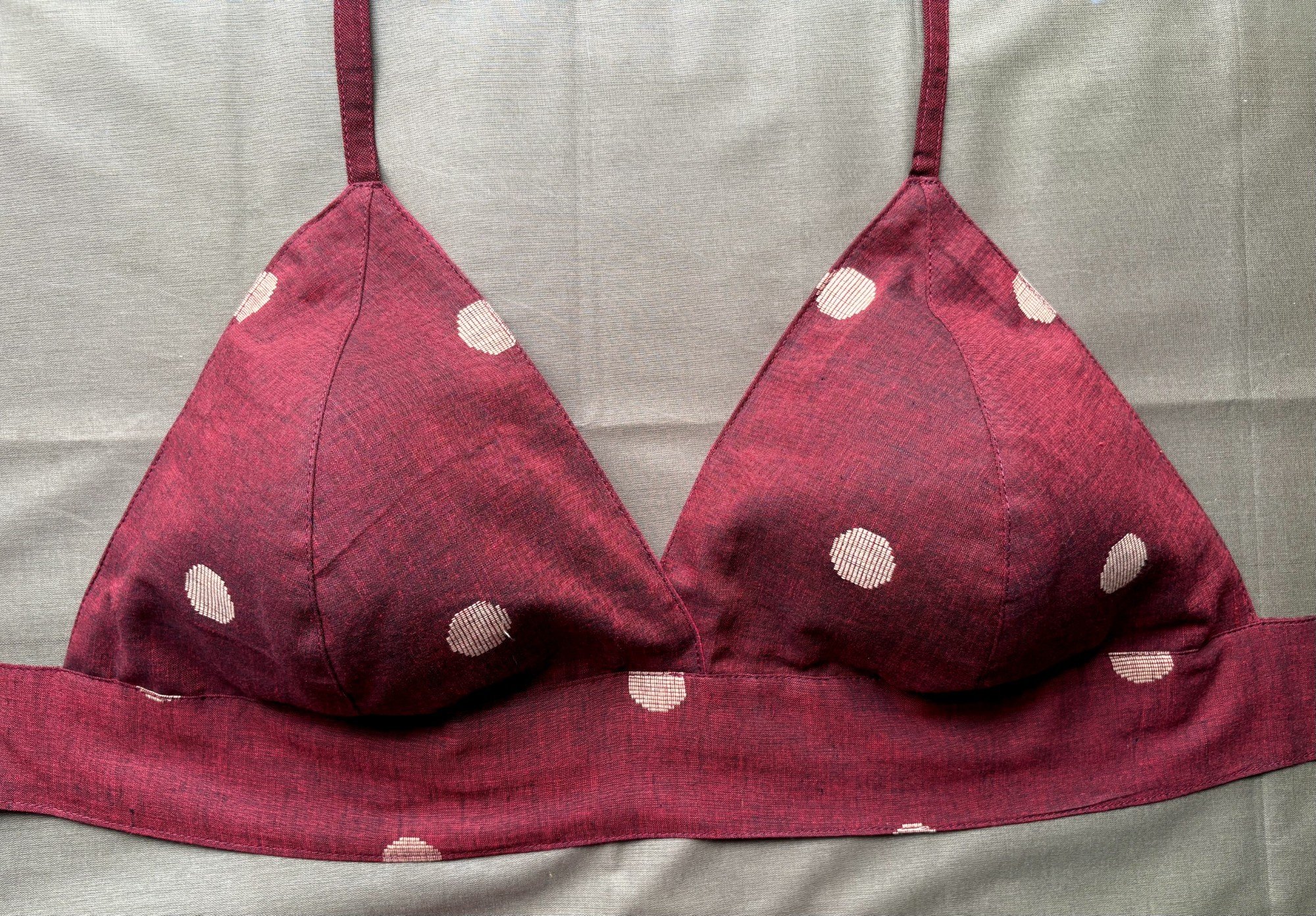 Maroon Polka Bustier - Image 3