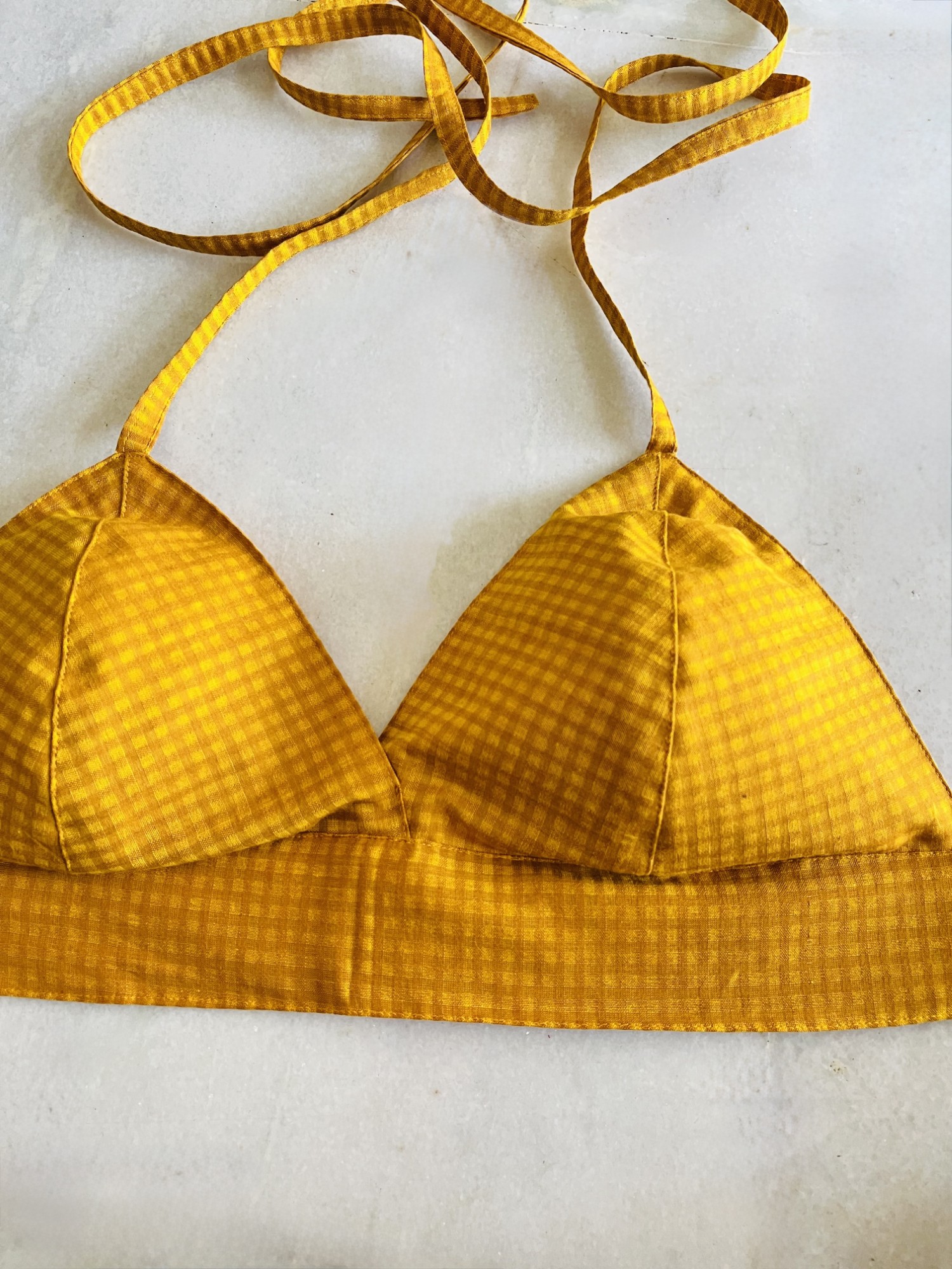 Yellow Solid Bustier - Image 2