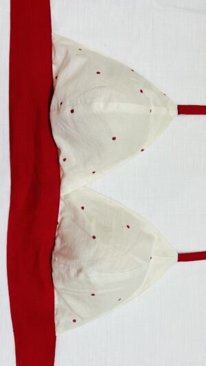 White Red Polka Bustier