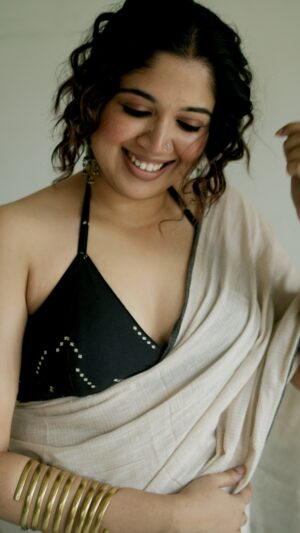 Black Beige Dot Bustier